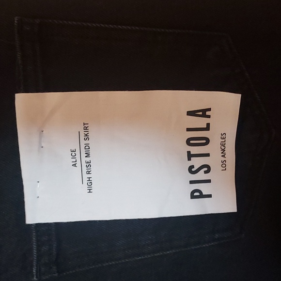 Pistola Alice High Rise Midi Skirt Noir - Picture 13 of 14